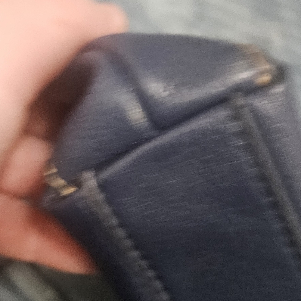 The Sak Navy Blue Leather Crossbody Bag with fabric strap! - Picture 6 of 8